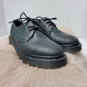 Dr. Martens Immanuel Black Leather Lace-Up Oxford Women's Shoes Size 6